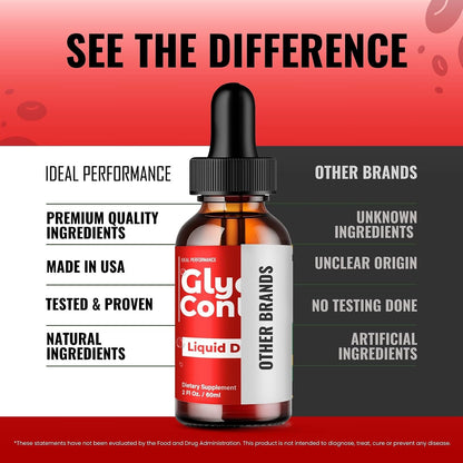 Glyco Control Drops - Extra Strength - All Natural Formula (5 Pack)