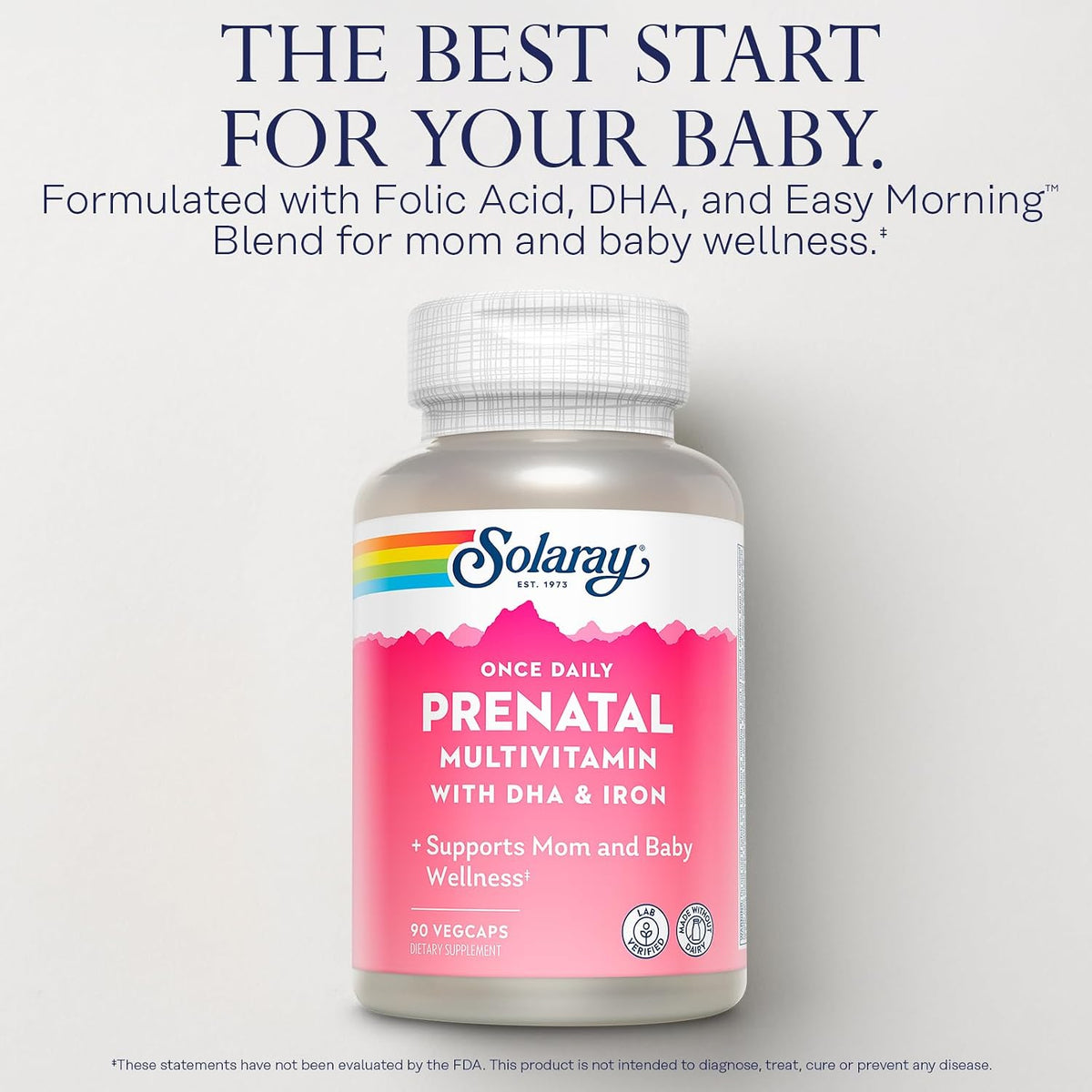 SOLARAY Once Daily Prenatal Multivitamin with DHA & Iron - görsel 3