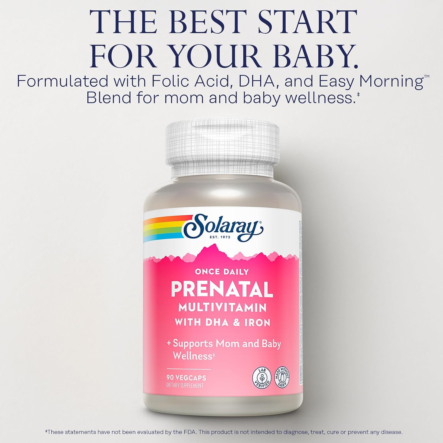 SOLARAY Once Daily Prenatal Multivitamin with DHA & Iron - görsel 3