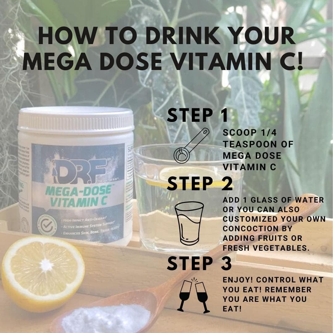 MEGA DOSE C by Dr Farrah – Vitamin C Powder - görsel 2