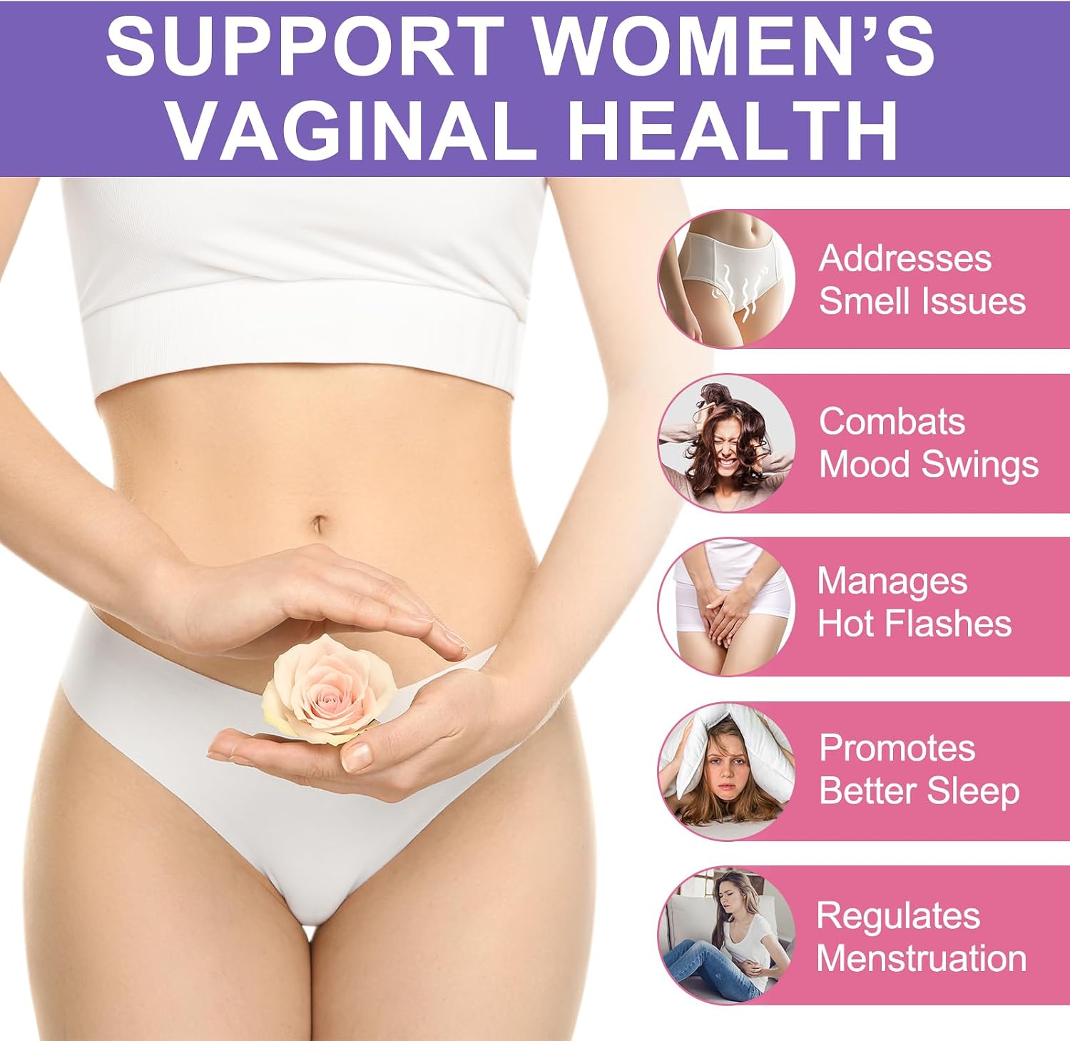 Premium Feminine Balance Gummies - Probiotic Gummies for Vaginal Health, Pineapple Flavour - görsel 3