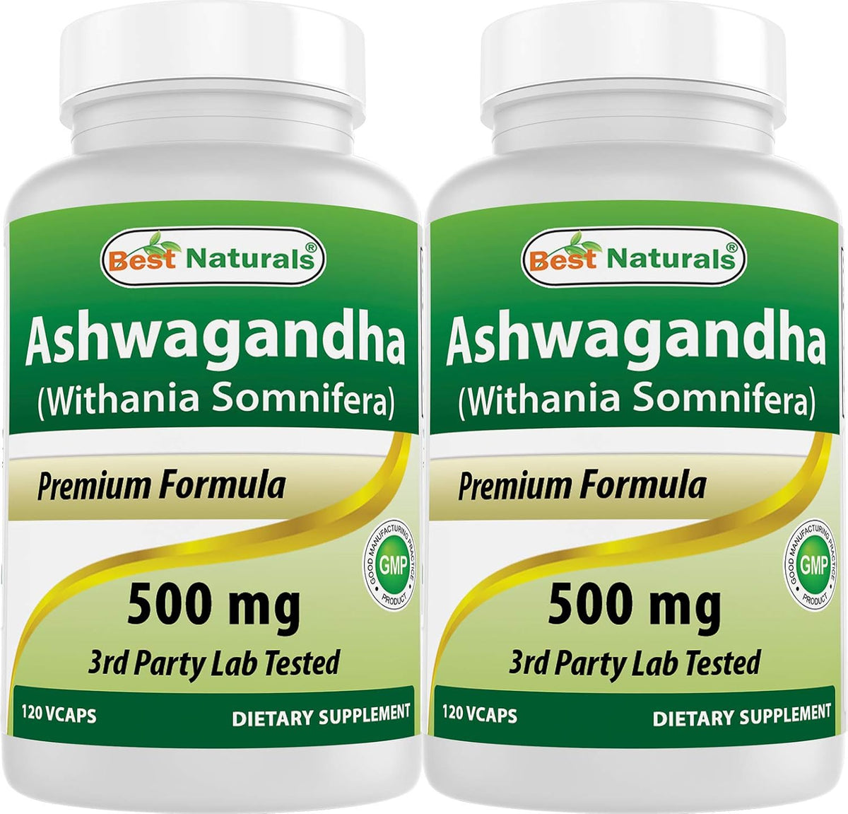Best Naturals Ashwagandha Extract 500 mg, 120 Capsules (Pack of 2) - görsel 1
