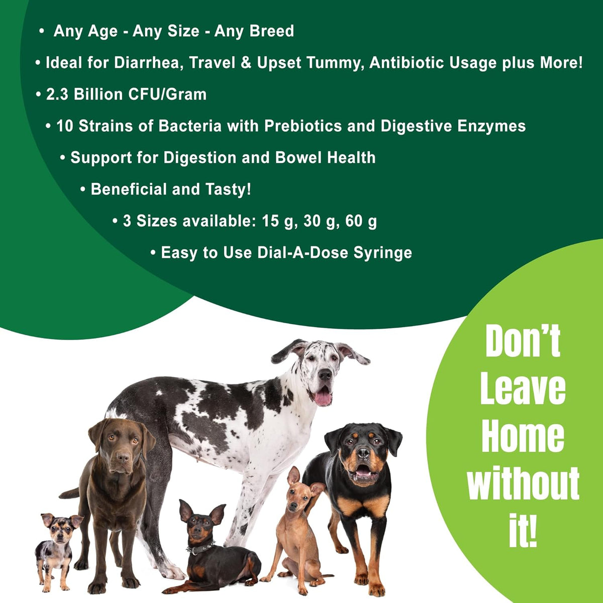 Dogzymes Canine Probiotic Paste with Saccharomyces boulardii – 15g (2.3 Billion CFU/g) - görsel 6