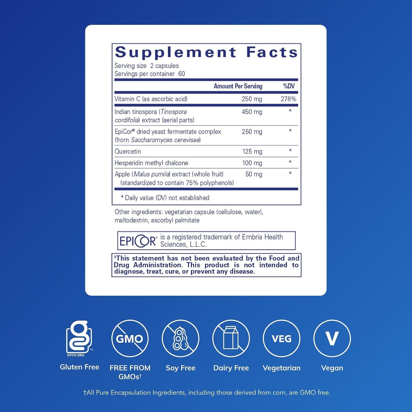 Pure Encapsulations Aller-Essentials | Hypoallergenic Food Supplement for Healthy Immune Response and Nasal Function | 120 Capsules - görsel 2