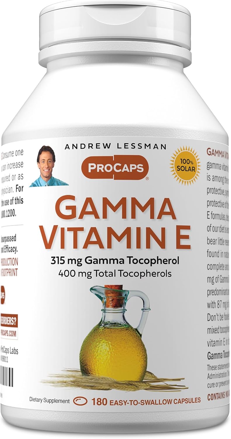Andrew Lessman Gamma Vitamin E 180 Softgels - görsel 1