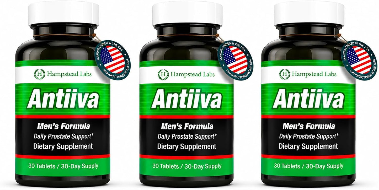 Hampstead Labs Prostate Health Supplement – Beta Sitosterol and Zinc for Urinary and Bladder Support (Pack of 3) - görsel 1