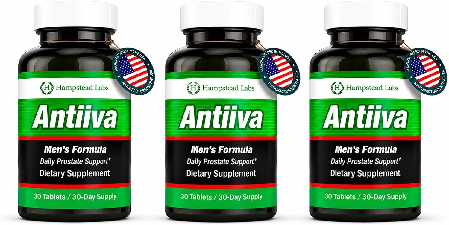 Hampstead Labs Prostate Health Supplement – Beta Sitosterol and Zinc for Urinary and Bladder Support (Pack of 3) - görsel 1