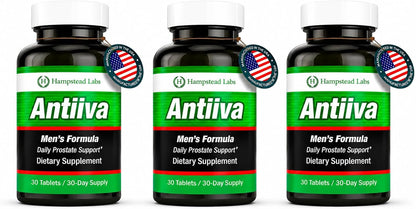 Hampstead Labs Prostate Health Supplement – Beta Sitosterol and Zinc for Urinary and Bladder Support (Pack of 3)