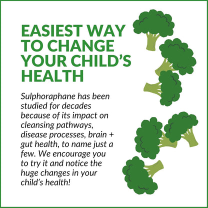 BrocElite Kids - Broccoli Supplement with Naturally Stabilised Sulforaphane - 30 Vegan Capsules