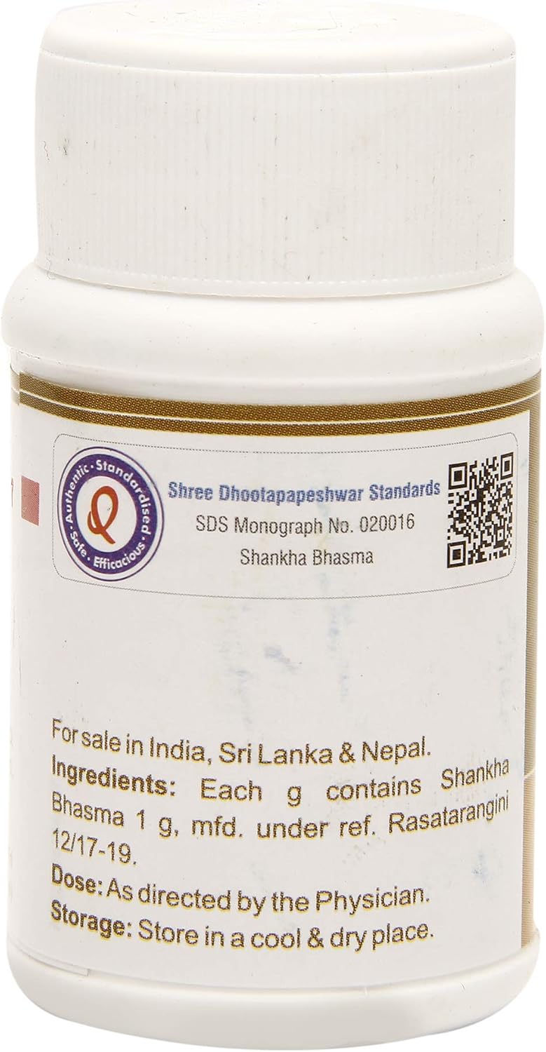 Dhootapapeshwar Shankha Bhasma - 10 g - görsel 2