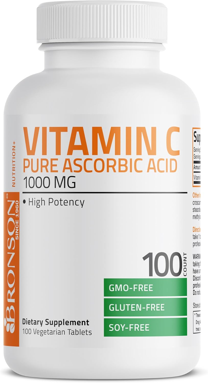 Bronson Vitamin C 1000mg Premium Non-GMO Ascorbic Acid Tablets - görsel 6