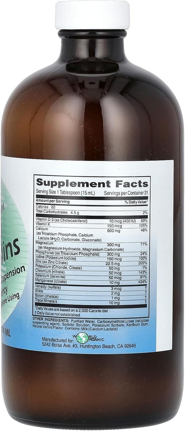 World Organic Multi-liqui-mins - Liquid Trace Mineral Supplement - görsel 2