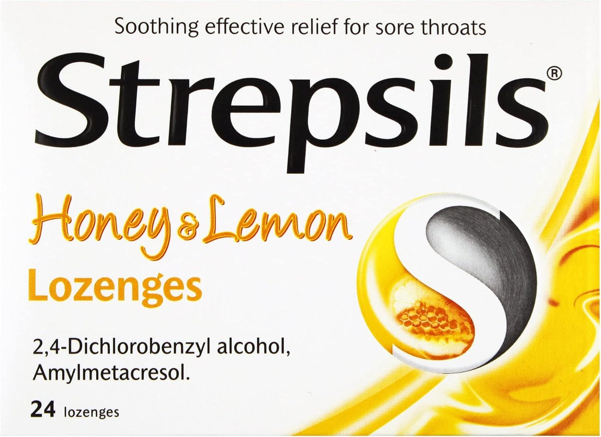 Strepsils Honey & Lemon Lozenges 24 Pack - görsel 1