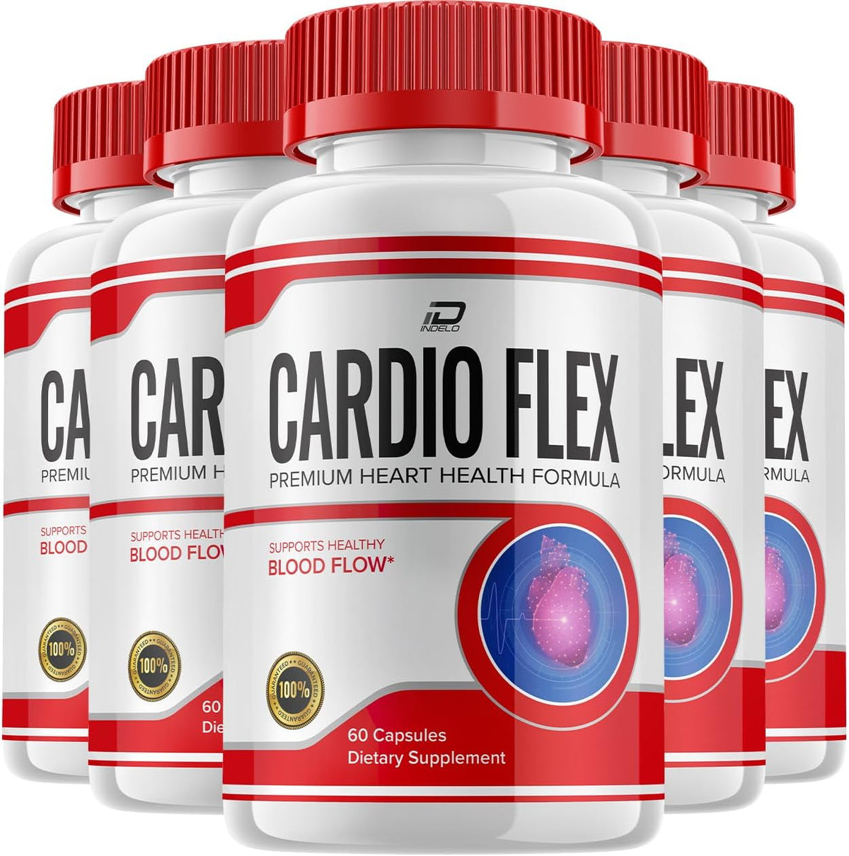 Cardio Flex Healthy Formula Supplement - Advanced Formula (5 Pack - 300 Capsules) - görsel 1