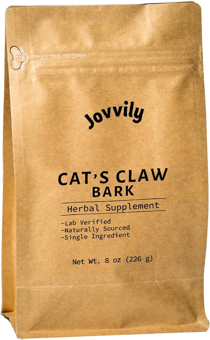 Jovvily Cat's Claw Bark - 227g - Herbal Supplement - Earthy Flavour