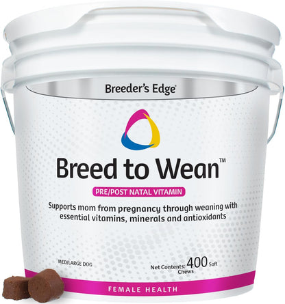 Breeder's Edge Breed to Wean, Prenatal and Postnatal Multivitamin for Dogs and Cats, 400 Count