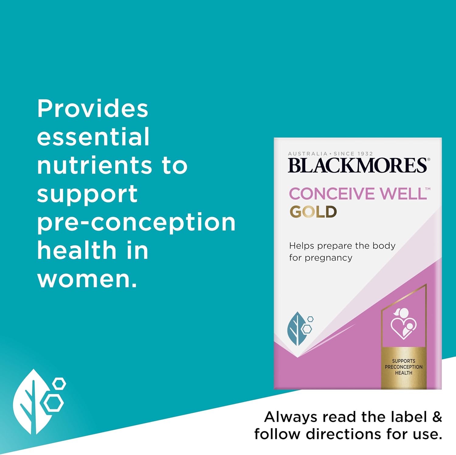 Blackmores Conceive Well Gold 28 Tablets + 28 Capsules - görsel 4