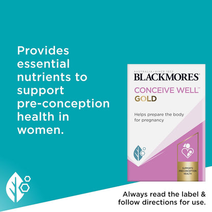 Blackmores Conceive Well Gold 28 Tablets + 28 Capsules