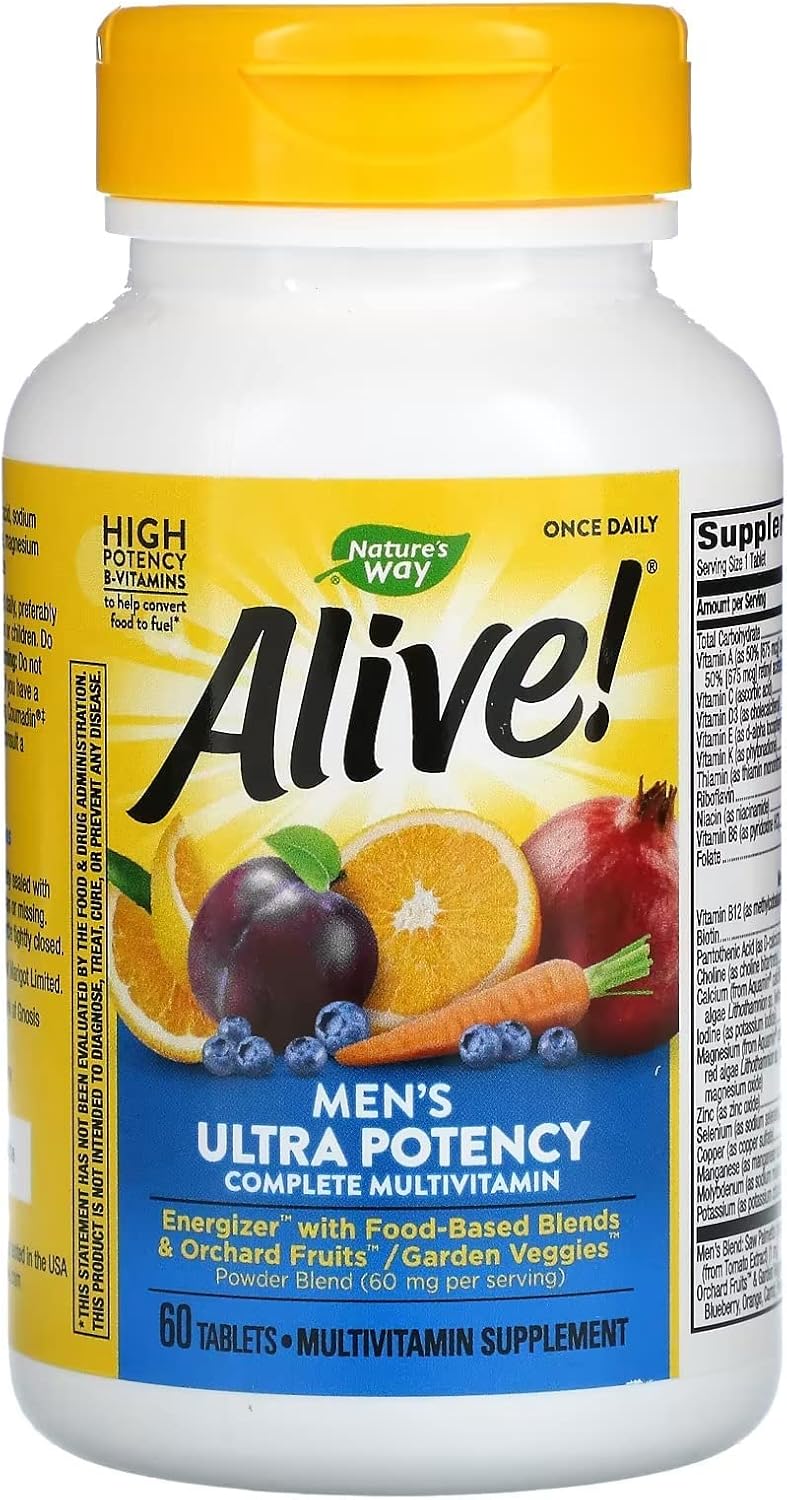 Nature's Way Alive Once Daily Men's Ultra Potency Tablets - 120 Tablets - görsel 4