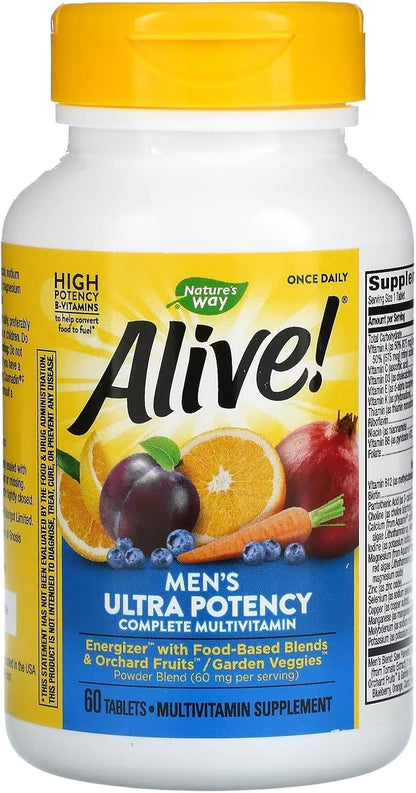 Nature's Way Alive Once Daily Men's Ultra Potency Tablets - 120 Tablets