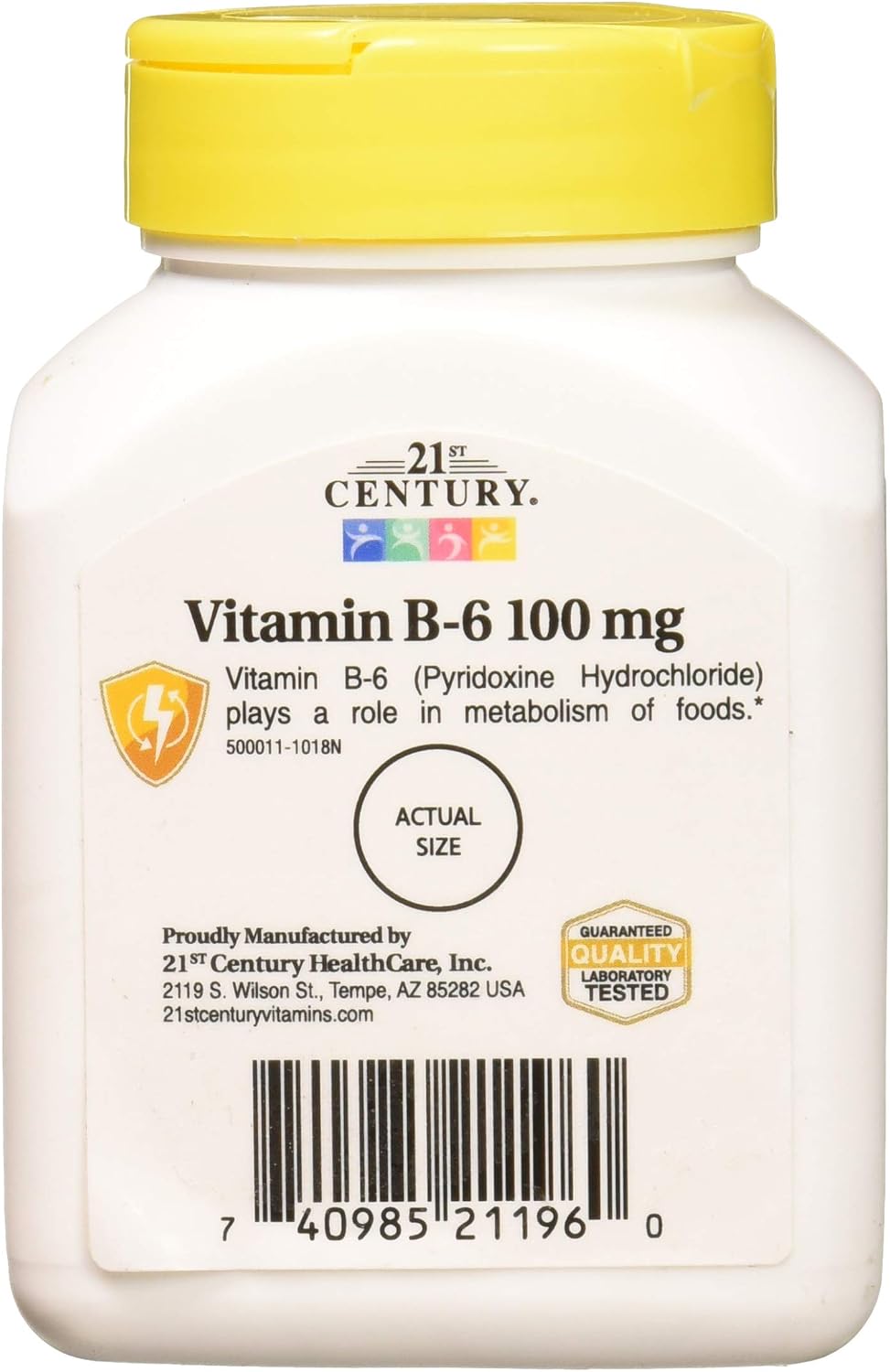 21st Century Vitamin B-6 100 mg, 110 Tablets - görsel 4