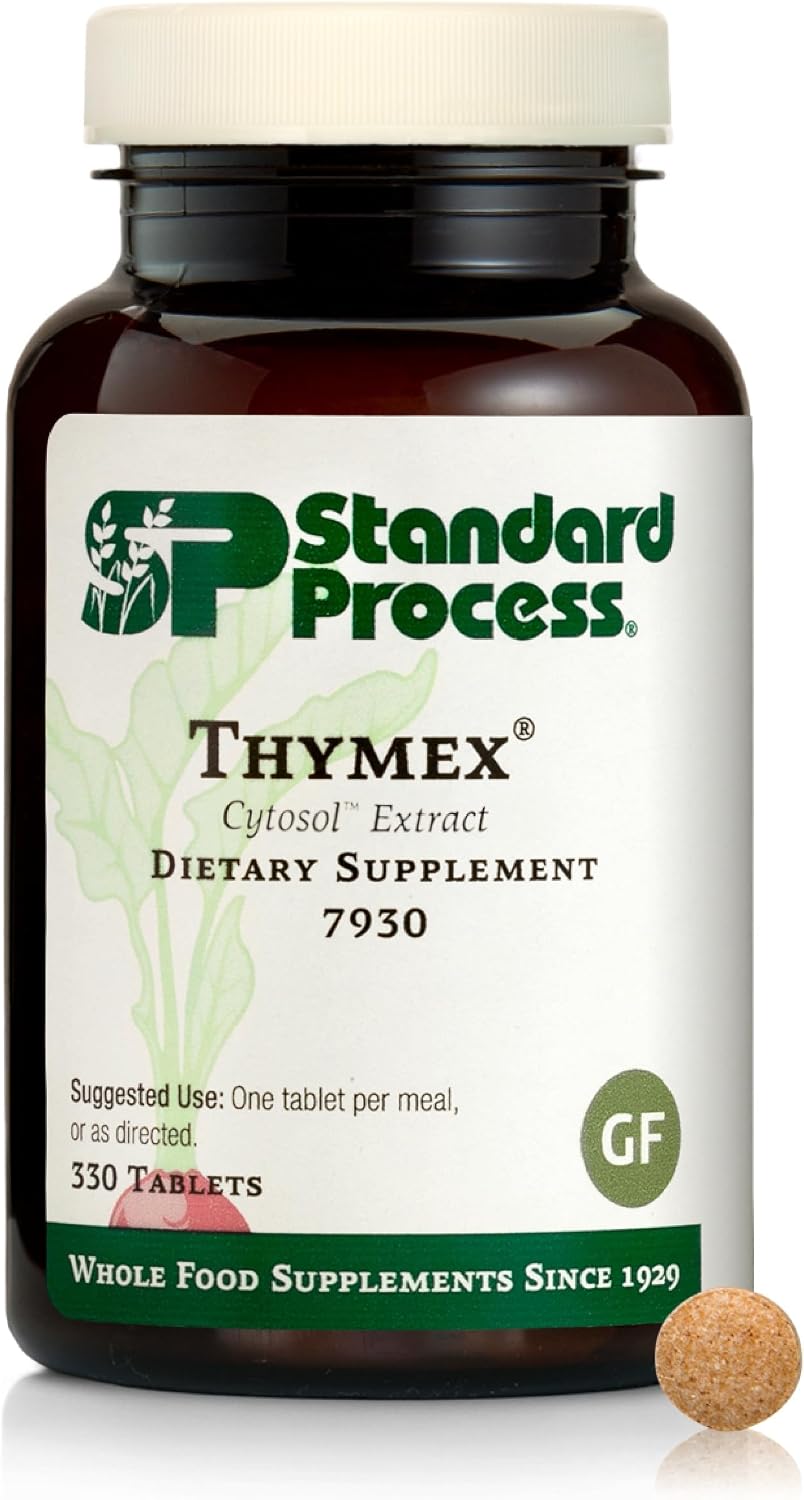 Standard Process Thymex - Cytosol Extract Food Supplement for Immune Health - 90 Tablets - görsel 8