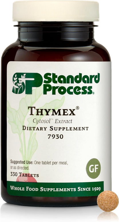 Standard Process Thymex - Cytosol Extract Food Supplement for Immune Health - 90 Tablets