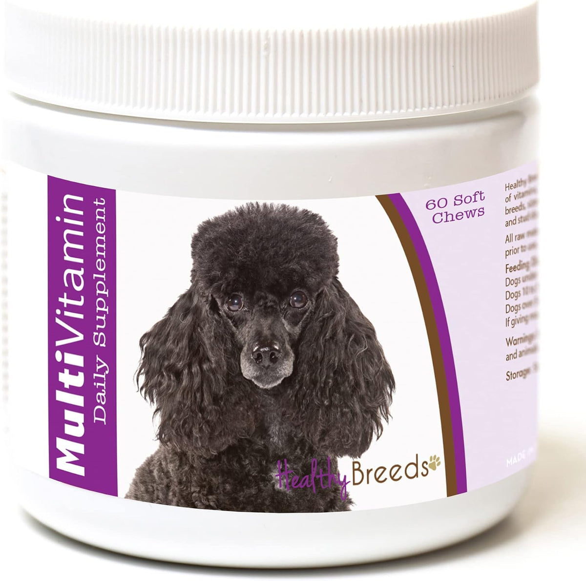 Healthy Breeds Poodle Multivitamin Soft Chews 60 Count - görsel 1