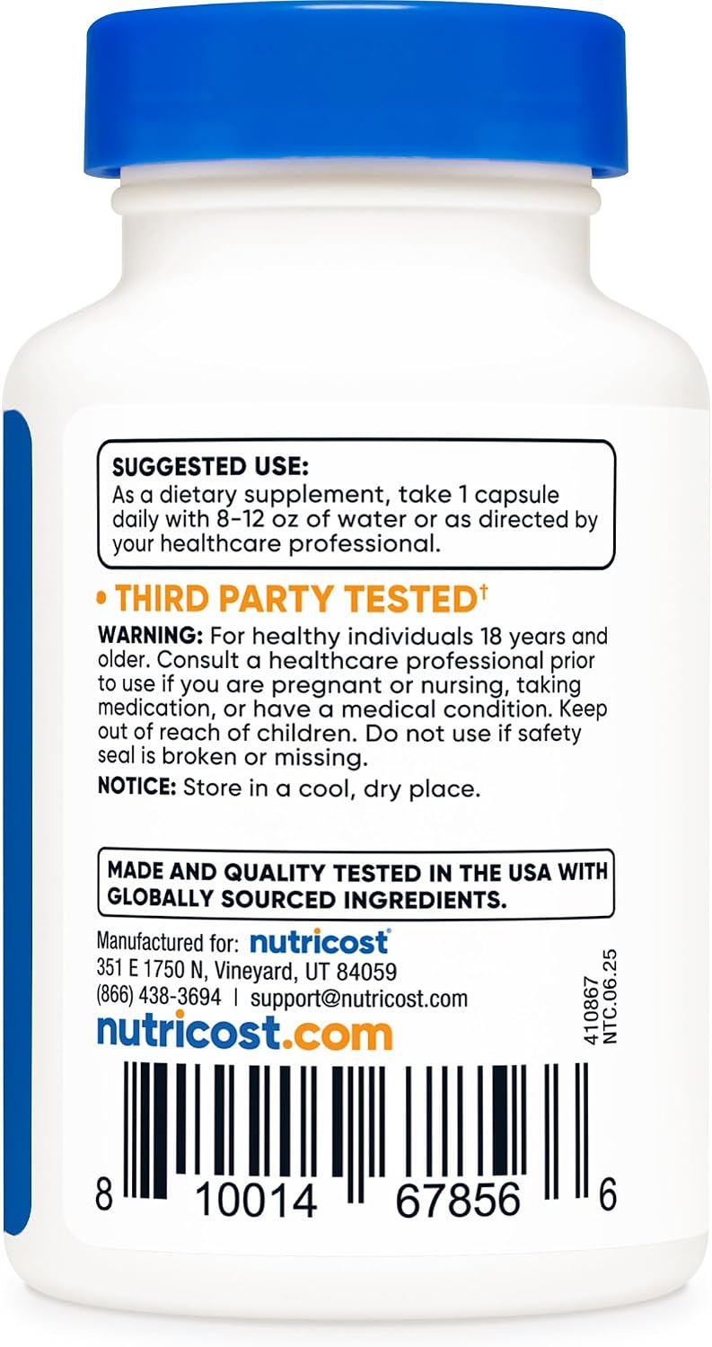 Nutricost Fisetin Capsules 100mg, 60 Capsules - Natural Polyphenol Antioxidant - Non-GMO, Gluten-free, and Vegan Friendly Supplement - görsel 4