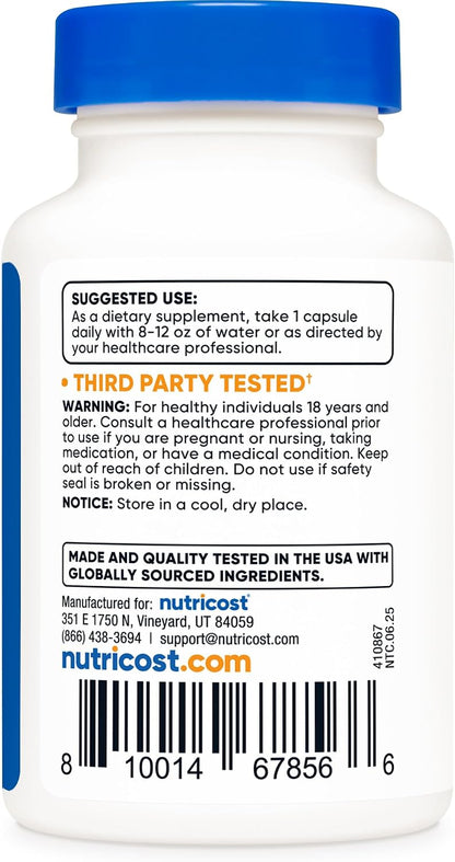 Nutricost Fisetin Capsules 100mg, 60 Capsules - Natural Polyphenol Antioxidant - Non-GMO, Gluten-free, and Vegan Friendly Supplement