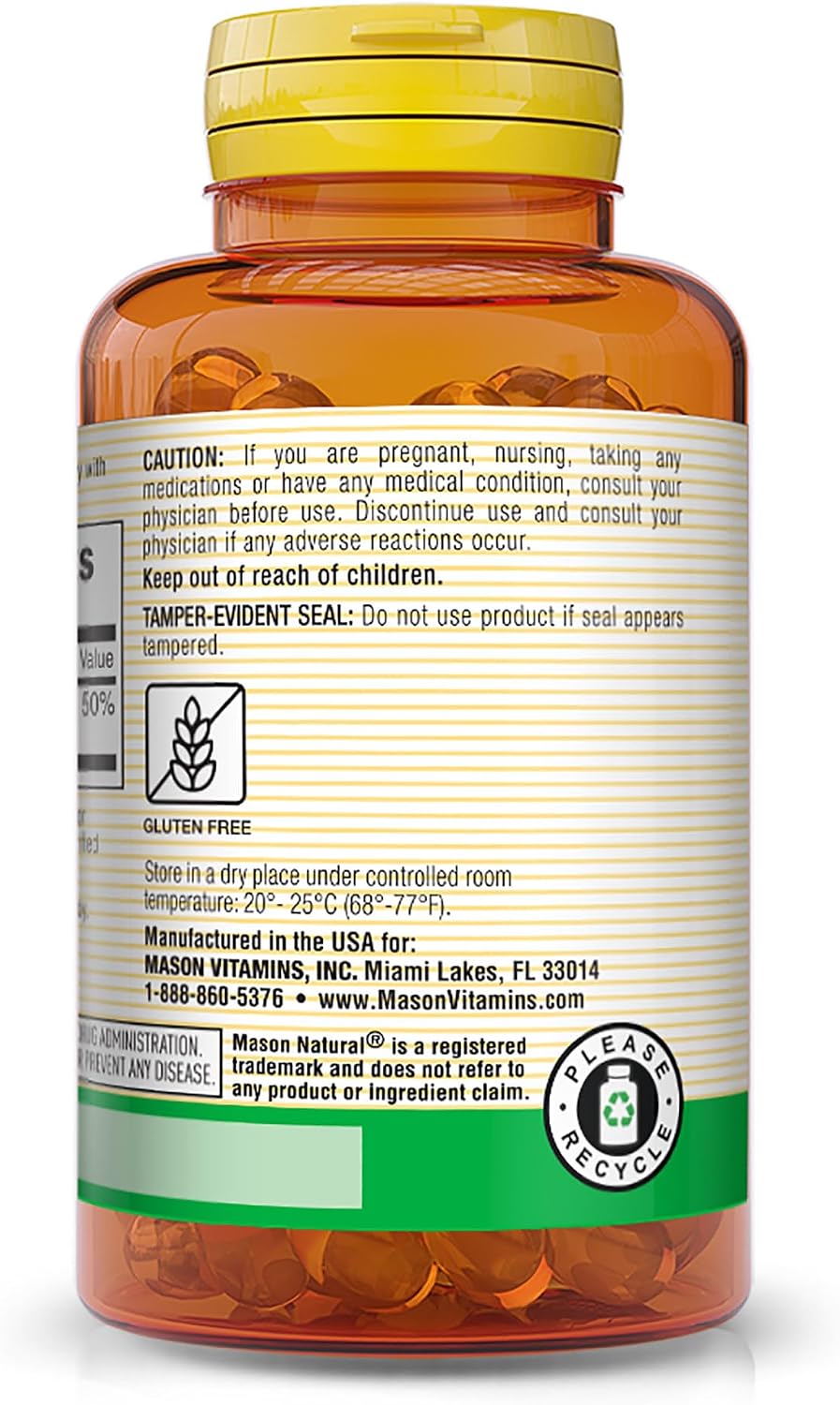 Mason Natural Vitamin D3 400 IU (10 mcg) - 100 Softgels - görsel 3