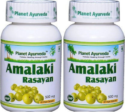 Planet Ayurveda Amlaki Rasayan, 500mg Vegetable Capsules - 2 Bottles