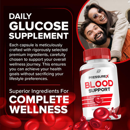 Pressure X Supplement - Advanced Formula for Heart Health Support (2 Pack - 120 Capsules)