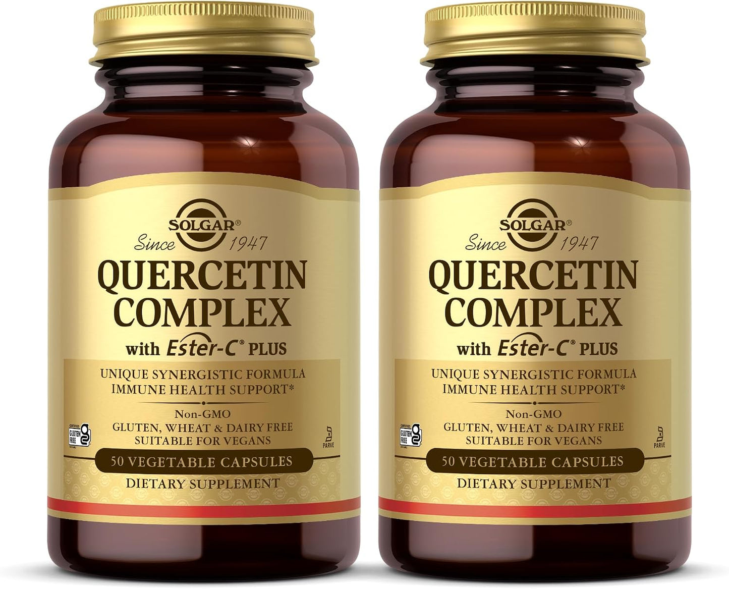 Solgar Quercetin Complex with Ester-C Plus – 50 Vegetable Capsules, Pack of 2 – Immune Health Support - görsel 1