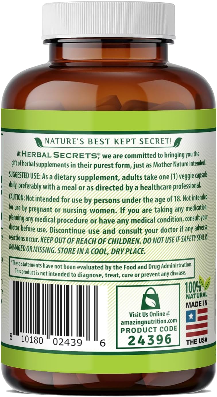 Herbal Secrets Grapeseed Extract 400 mg – 120 Veggie Capsules - görsel 3