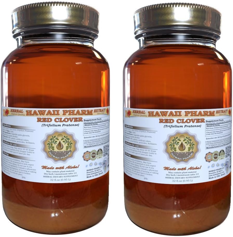 Hawaii Pharm Red Clover (Trifolium Pratense) Liquid Extract, 4 fl oz - görsel 6