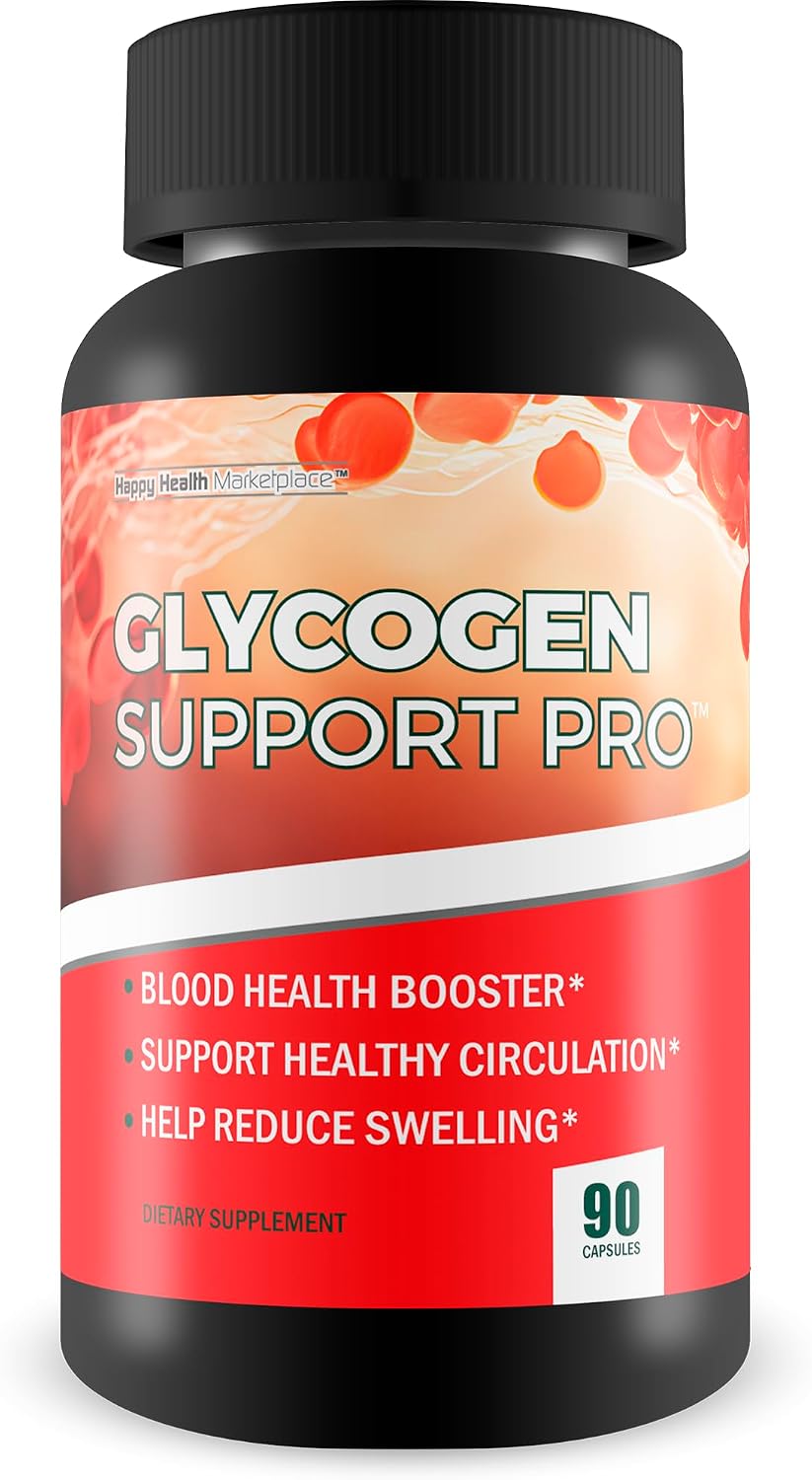Glycogen Support Pro – Pancreas Support & Blood Health Supplement with Magnesium, Turmeric, Vitamin D, Vitamin C, Zinc - görsel 1