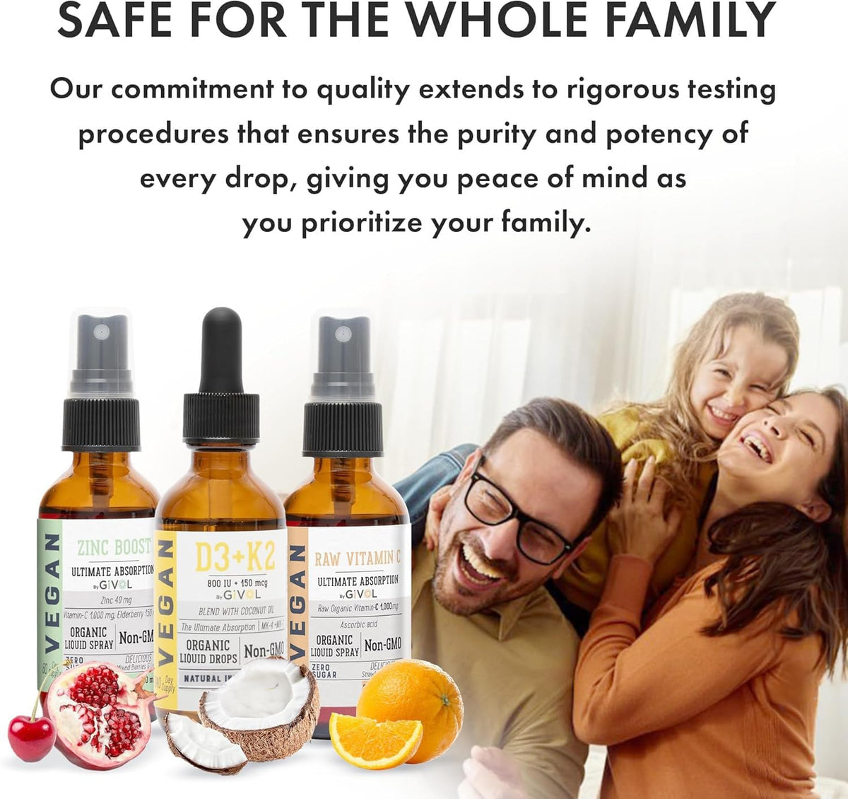 Vitamin C, D3 & K2 Liquid, Zinc Picolinate - Premium Liquid Vitamins - 180-Day Supply - Trio Bundle - görsel 6