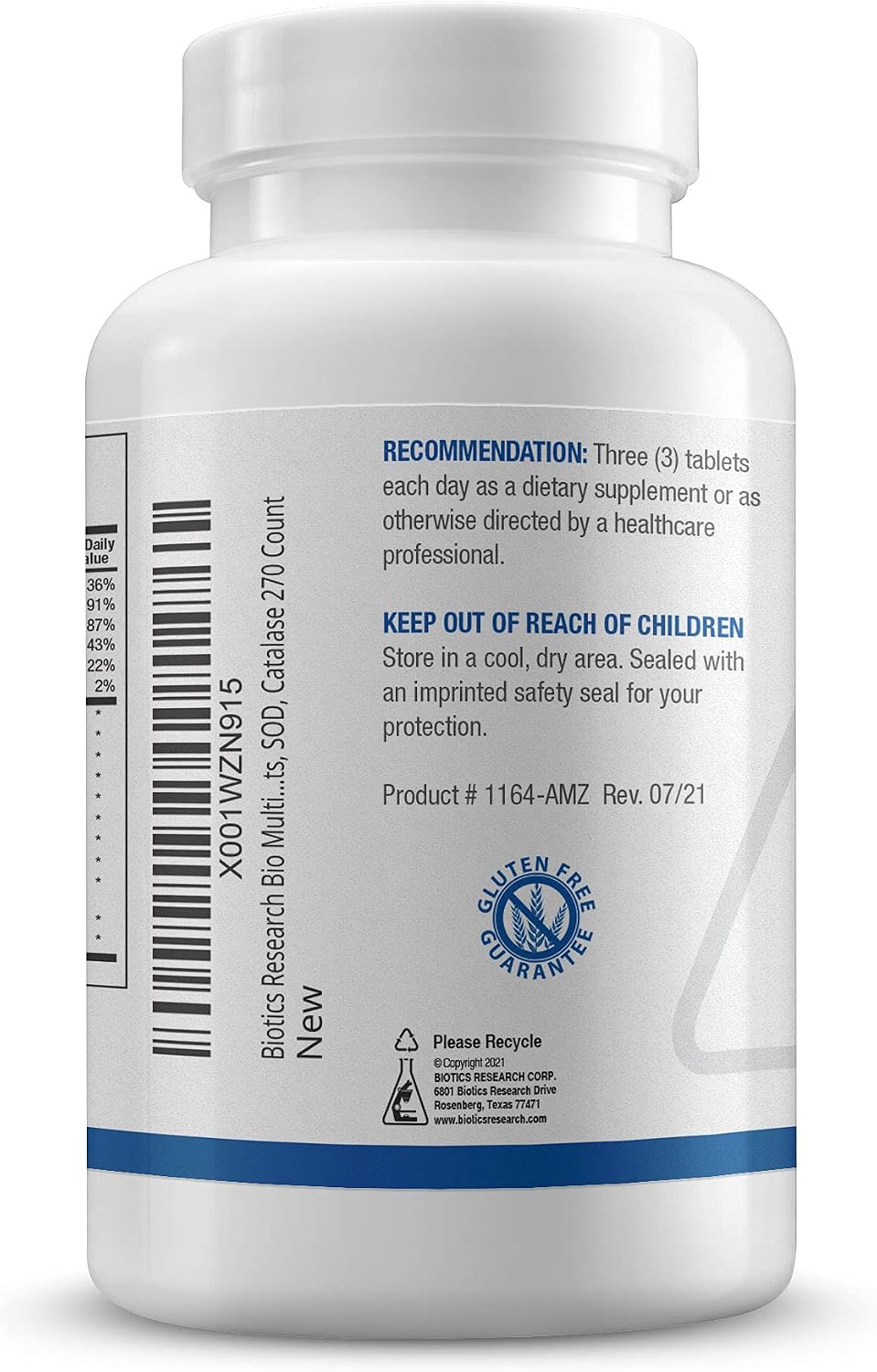 Biotics Research Bio Multi Plus Iron and Copper Free Multivitamin - 270 Tablets - görsel 2