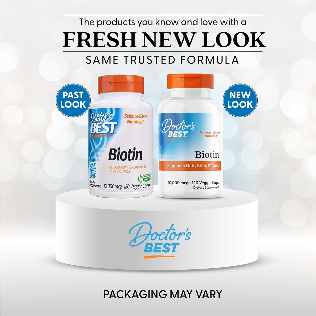 Doctor's Best Biotin 10000 mcg - Hair, Skin & Nails Support - 120 Veg Caps - görsel 2