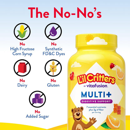 L'il Critters Kids Multivitamin Gummies with Digestive Support - 90 Count
