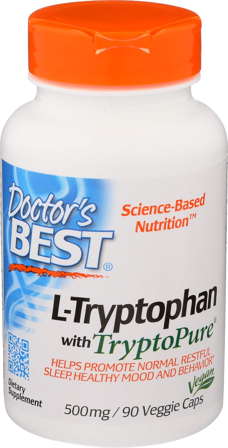 Doctor's BEST L-Tryptophan 500 mg Food Supplement - görsel 1