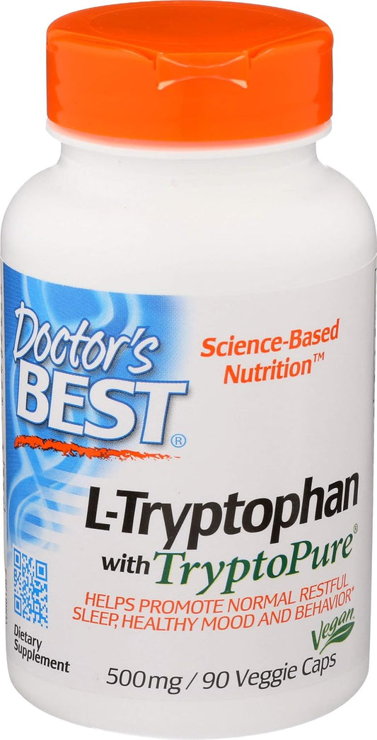 Doctor's BEST L-Tryptophan 500 mg Food Supplement