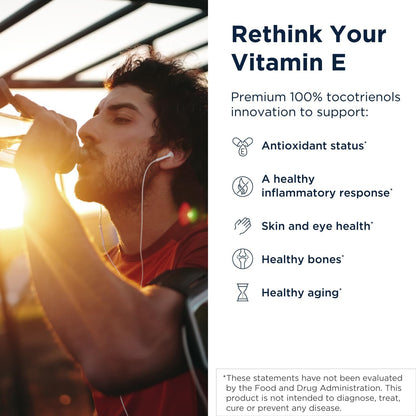 Designs for Health Annatto-E 300 mg Tocotrienols - DeltaGold Vitamin E Complex Supplement with Delta + Gamma Tocotrienols - Cardiovascular, Healthy Ageing + Antioxidant Support - Non-GMO (30 Softgels)