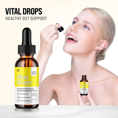 Vital Drops Healthy Formula – Extra Strength Liquid Food Supplement, 2-Pack (2-Month Supply)