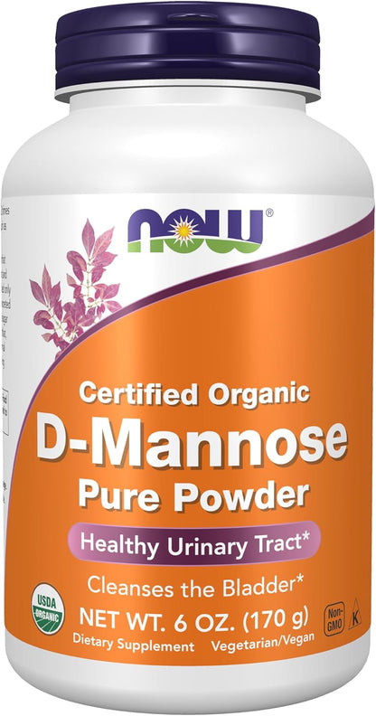 NOW Foods D-Mannose Powder, Non-GMO, 170g