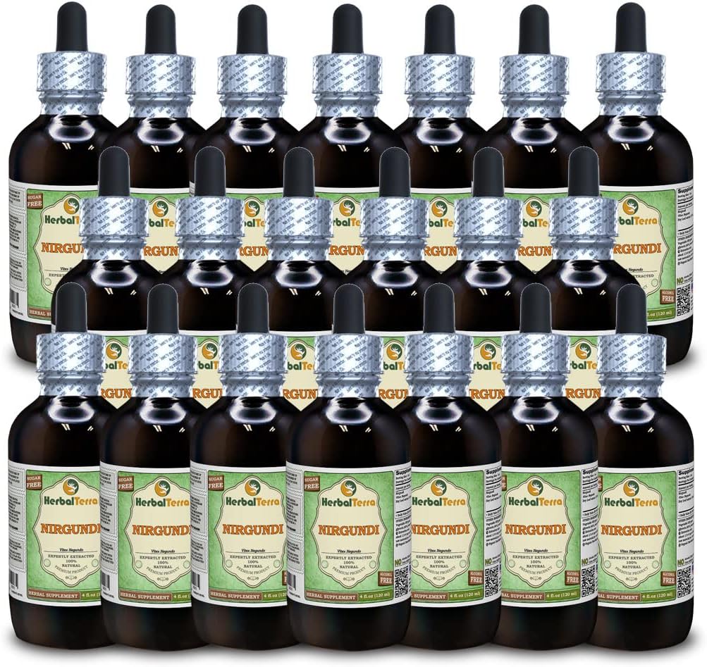 Nirgundi (Vitex Negundo) Dried Leaf Liquid Extract by HerbalTerra (2x60 ml) - görsel 10