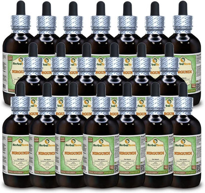 Nirgundi (Vitex Negundo) Dried Leaf Alcohol-Free Liquid Extract, 120 ml (Pack of 20)