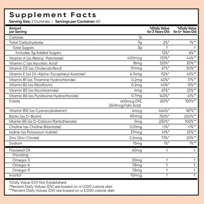 maxmedix Kids Multivitamin Gummies with Omega 3 6 9