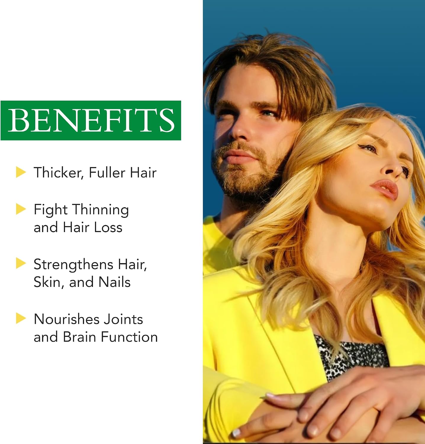 Xtravit Hair Support Supplement – Biotin & Zinc for Hair Growth, Non-GMO, 60 Capsules - görsel 5